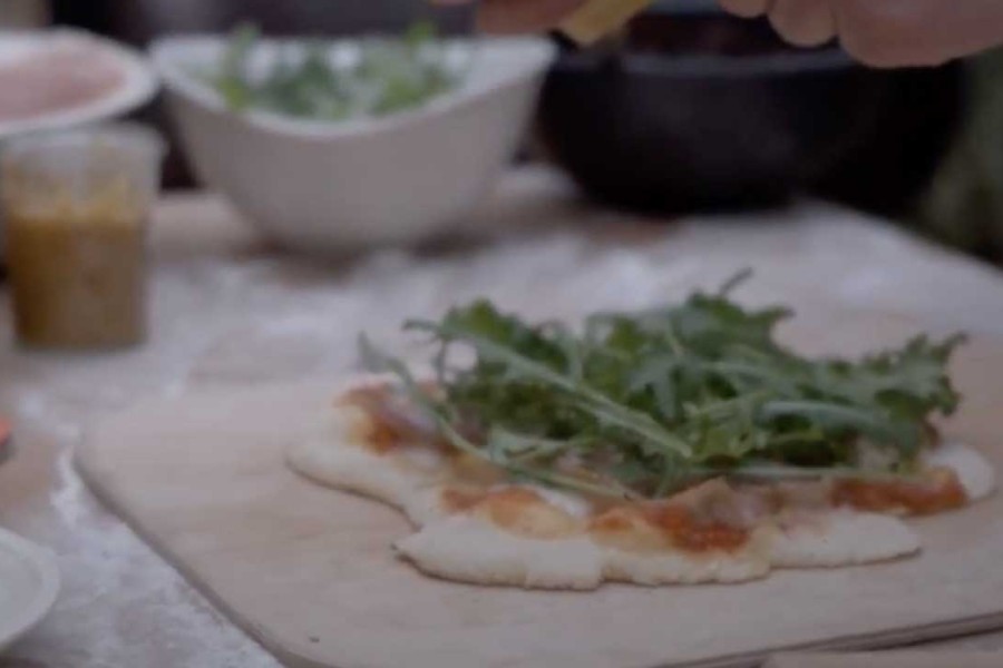 Parma Pizza mit Rucola